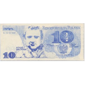 Solidarita, 10 zlotých tehla 1976 - Michnik -