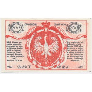 Solidarity, 200 zloty brick 1986 - Pilsudski -.