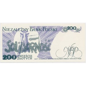 Solidarität, Ziegelstein 200 Zloty 1986 - Bujak -