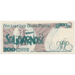 Solidarity, 200 zloty brick 1986 - Bujak -.