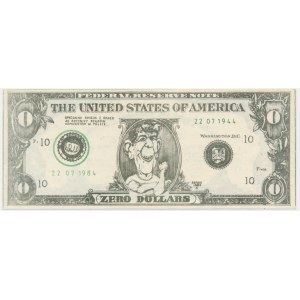 Solidarność, cegiełka 0 dolarów 1984 - Reagan