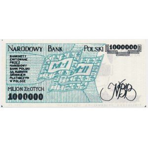 Solidarity, brick 1 million zloty 1987 - Jaruzelski -.