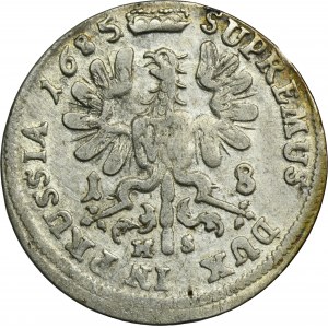 Germany, Brandenburg-Prussia, Friedrich Wilhelm, 18 Groschen Königsberg 1685 HS