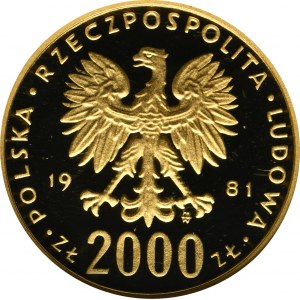 2 000 zlatých 1981 Boleslav II Smělý - NGC PF68 ULTRA CAMEO