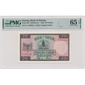 Gdaňsk, 20 guldenů 1932 - C/C - PMG 65 EPQ