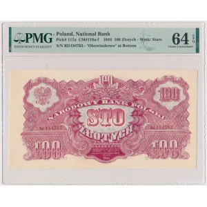100 zlatých 1944 ...dlužíme - Rd - PMG 64 EPQ - náhradní série