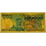 500,000 Gold 1990 - A - PMG 58 EPQ - první série - RARE