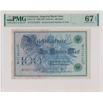 Nemecko, 100 mariek 1908 - PMG 67 EPQ