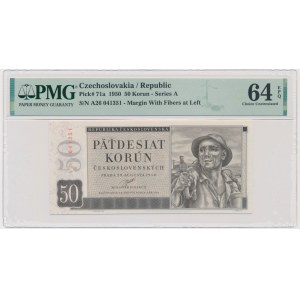 Czechoslovakia, 50 Korun 1950 - PMG 64 EPQ