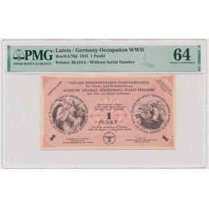 Latvia, German Occupation, 1 Punkt 1945 - PMG 64