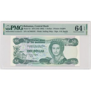 Bahamas, 1 Dollar 1974 (1992) - PMG 64 EPQ
