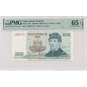 Čile, 1 000 pesos 1990 - PMG 65 EPQ
