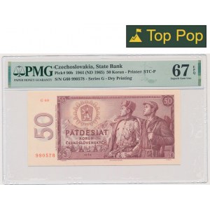 Tschechoslowakei, 50 Kronen 1964 - PMG 67 EPQ