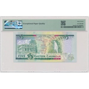 East Caribbean, 5 Dollars (1993) - PMG 67 EPQ