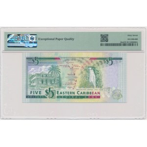 Karaiby Wschodnie, 5 dolarów (1993) - PMG 67 EPQ