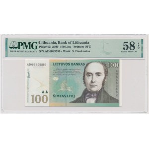 Litauen, 100 Lithium 2000 - PMG 58 EPQ