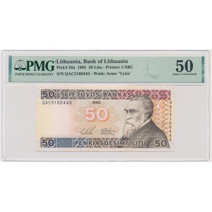 Lithuania, 50 Litu 1993 - QAC - PMG 50