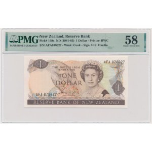 Nový Zéland, 1 dolár (1981-85) - PMG 58