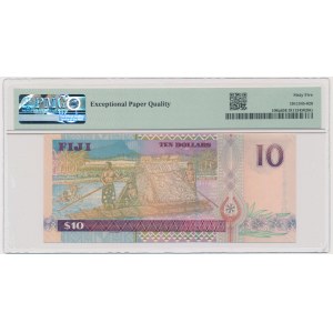 Fidżi, 10 dolarów (2002) - PMG 65 EPQ