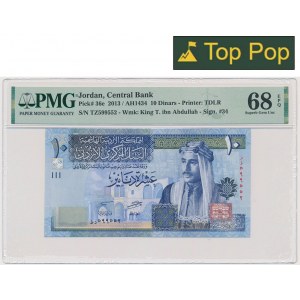 Jordánsko, 10 dinárů 2013 - PMG 68 EPQ