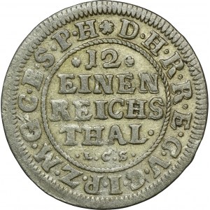 Niemcy, Brandenburgia-Prusy, Fryderyk III, 1/12 Talara (dwugrosz) Berlin 1689 LCS