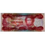 Bahamy, 3 USD 1974 (1984) - PMG 64 EPQ
