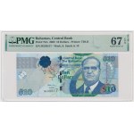 Bahamas, 10 Dollars 2009 - PMG 67 EPQ