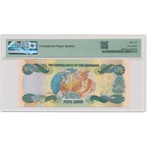 Bahamy, 50 centów 2001 - PMG 66 EPQ