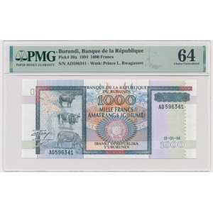 Burundi, 1.000 franków 1994 - PMG 64