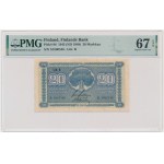 Finland, 20 Markkaa 1945 - PMG 67 EPQ