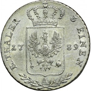 Německo, Pruské království, Fridrich Vilém II., 1/3 Thaler Berlin 1789 A