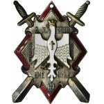 Organizačný a pamätný odznak Hallerových mečov so sadou dokumentov - UNIKÁTNA SADA