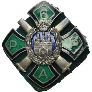 Commemorative badge of the 6th Field Artillery Regiment from Cracov