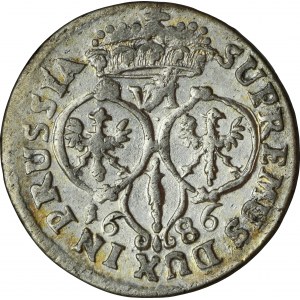 Germany, Brandenburg-Prussia, Friedrich Wilhelm, 6 Groschen Königsberg 1686 BA