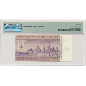 200.000 złotych 1989 - A - PMG 65 EPQ - pierwsza seria