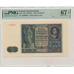 50 zlatých 1941 - A - PMG 67 EPQ
