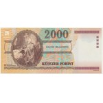 Ungarn, 2.000 Forint 2000-Gedenkbanknote in Emissionsmappe
