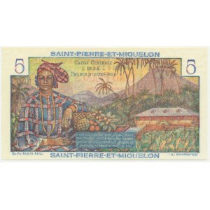 Francouzská Guyana, 5 franků (1946)