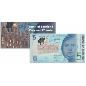 Skotsko, £5 2016 - polymer - ve složce vydání -.