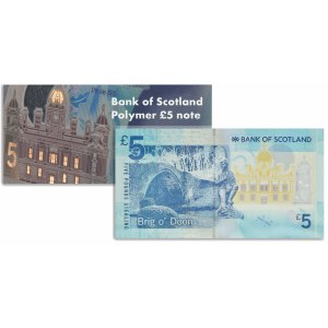 Scotland, 5 Pounds 2016 - polymer -