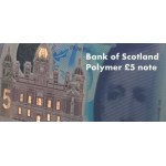 Škótsko, £5 2016 - polymér - v priečinku vydania -.