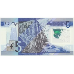 Škótsko, £5 2015 - Polymer -