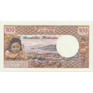 Vanuatu, Nové Hebridy, 100 franků (1970-1977)