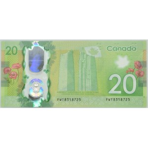 Canada, 20 Dollars 2015 - commemorative note - polymer