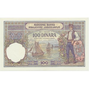 Yugoslavia, 100 Dinara 1929