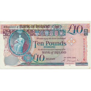 Irlandia, 10 funtów 2008