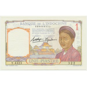 French Indochina, 1 Piastre (1932-1949)