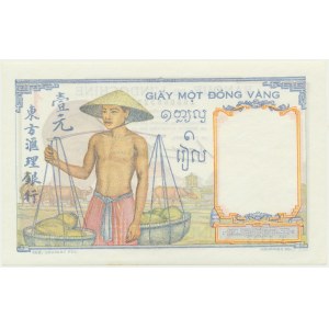 French Indochina, 1 Piastre (1932-1949)