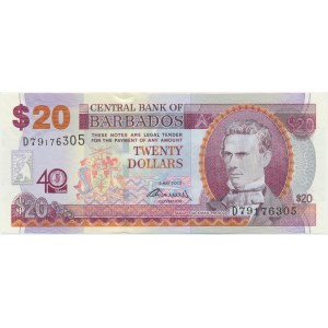 Barbados, 20 dolarů 2012 - pamětní emise