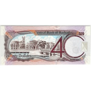 Barbados, 20 USD 2012 - pamätná emisia